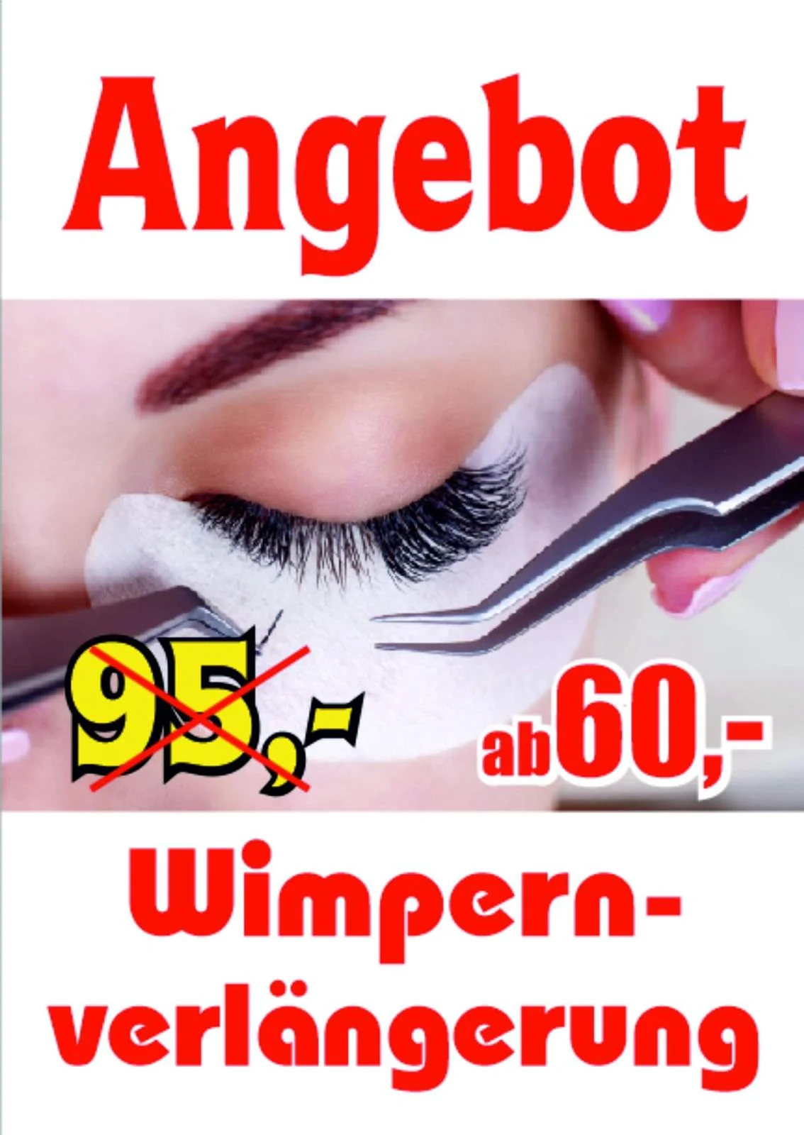 Archiv 2022: Wimpernverlängerung ab 60 Euro statt 95 Euro